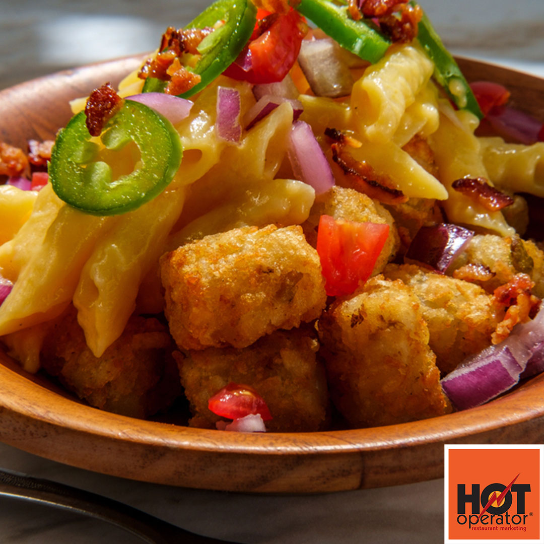 Mac N Cheese with Tater Tots