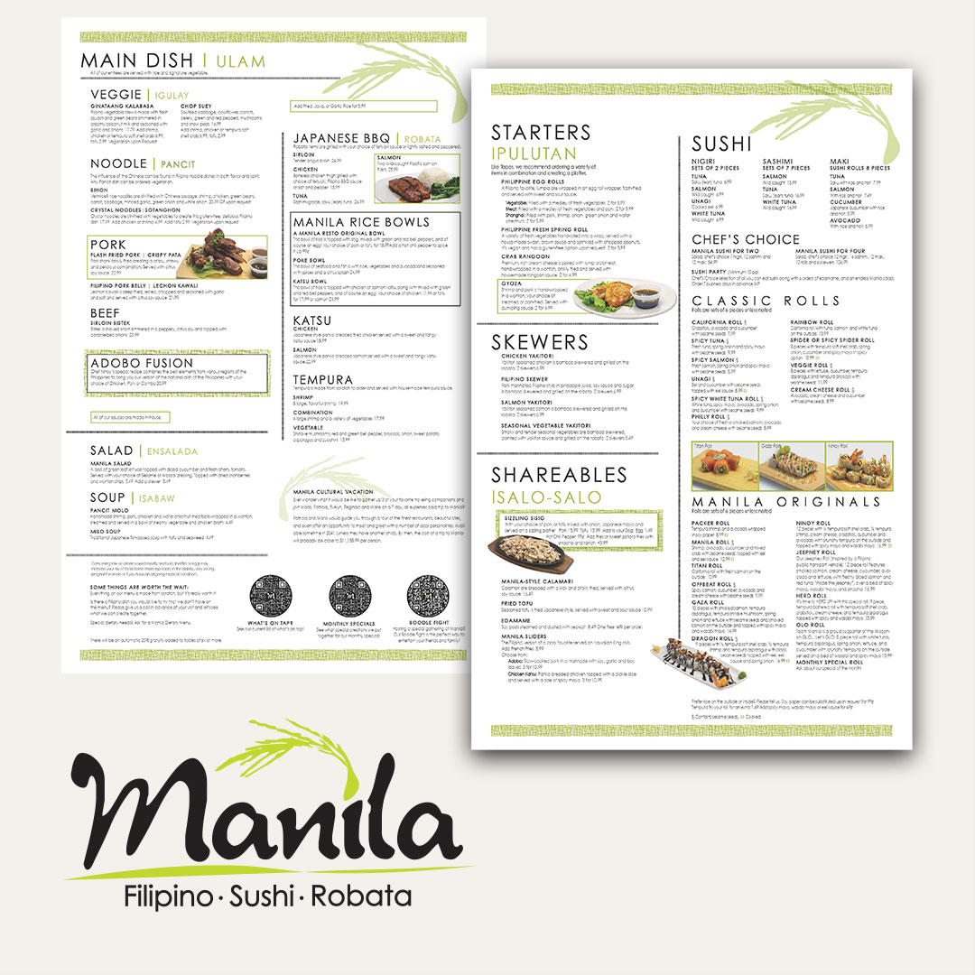 Manila Resto Menu